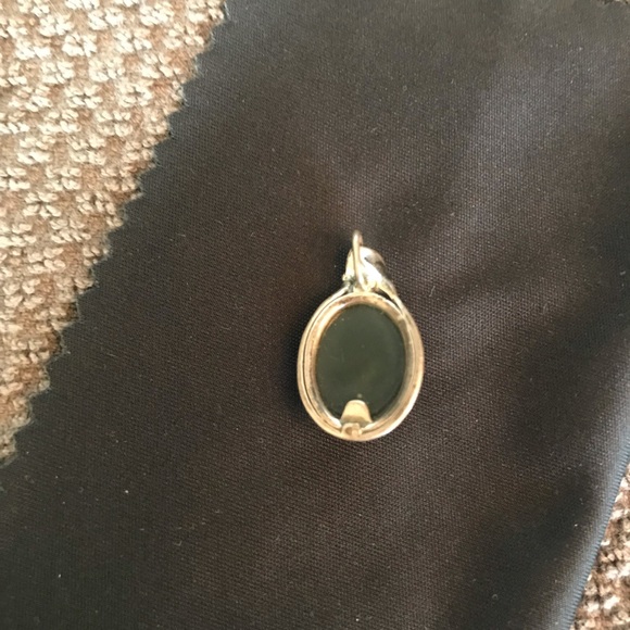 Vintage Amber & Sterling Silver Pendant - Picture 5 of 10